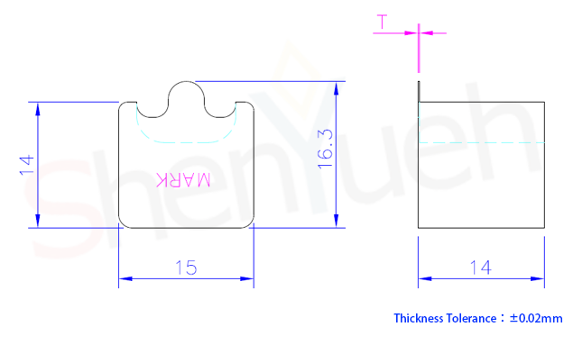 The dimensions of our wafer jigs can be customized.